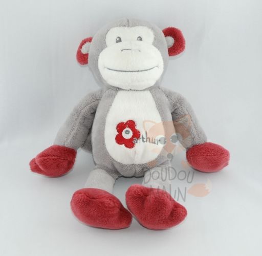  singe arthur gris rouge 